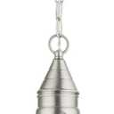 Livex Lighting, 26910-91, Newburyport, Medium Outdoor Pendant Lantern, Brushed Nickel