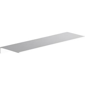 Danpoo Adhesive Floating Shelf for Wall Storage, Metal Wall Shelf for Bathroom/Living Room/Kitchen/Bedroom, 20" Long Display Shelf for Collectibles, Silver