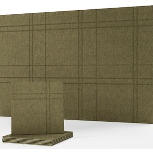 Sound Absorbing Wall Panels, Decorative Acoustic Panels, 6 Pack