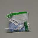 Lanyani 200pcs Glass Mosaic Tiles - Mixed Colorful Shapes: Square, Rectangle, Diamond, Triangle - Ocean Blue