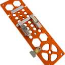 Upgraded 340mm Track Saw Square Right Angle Circular Saw Guide Rail Angle Stop Accessories,Woodworking 90 Degree Track Stop Square Cutting Board Compatible with Festool and Makita Guide Rail (Orange)