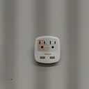 European Travel Plug Adapter Converter, TESSAN International Power Plug Converter with 2 USB, Type C Outlet Adaptor Charger for US to Most of Europe EU Iceland Spain Italy France Germany