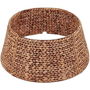 CENBOSS Rattan Christmas Tree Collar, Wicker Tree Skirt & Stand Base Cover (Brown Wash, 24 inch)