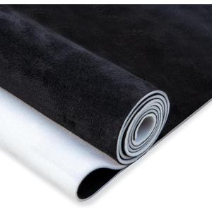 Suede Auto Headliner Fabric 96" L  60" W with Foam Backing - Black Interior Replacement Material for Car/Truck/SUV/RV Roof, Tube Packaging - Home Repair/DIY Headliner Material (96"L60"W)