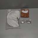 Old Man Costume Accessory Set – Realistic Bald Cap/Hair Net, Gold Round Frame Glasses