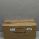 CozyLux Blush Pink King Size Comforter Set for Girls, 3 Pieces Women Solid Breathable Quilted Bedding Sets, Luxury Soft Bed Set with Down Alternative Comforter All Season (1 Comforter & 2 Pillowcases)