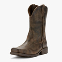 ARIAT Mens Rambler Square Toe Pull On Casual Boots Mid Calf - Brown 12EE