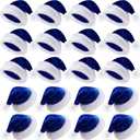 Vicenpal 20 Pcs Santa Hats Bulk Plush Christmas Hats for Adults Women Men Holiday Party Costume(Blue)