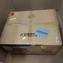 Kichae 24 Granite Composite Sink - 24"x18" Granite Laundry Utility Sink Undermount White Quartz 12" Deep Under Counter Single Bowl Sink Basin