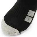 Dirk Soccer Socks for Men Women Anti-Slip Athletic Sports Knee High Socks, 2 Pair/White, Medium (Black)
