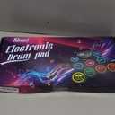 Sboet Electronic Drum Set, 9-Drum Practice Pad with Headphone Jack, Roll-up Drum Kit Machine with Built-in Speaker Drum Pedals and Sticks 10 Hours Playtime, Great Christmas for Kids