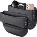 Car Seat Gap Filler Organizer and Storages Automotive Accessories Universal for Car SUV Truck Fill The Gap Between Seat and Console Stop Things from Dropping Black 2Pcs (Driver'sPassenger)