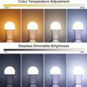 ORALUCE LED Remote Control Light Bulbs 60 Watt Equivalent, Dimmable 2700-6500K Lightbulbs E26 Base, A19 Bluetooth Smart Light Bulb for Lamp, Bedroom, 4 Pack with Remote Control