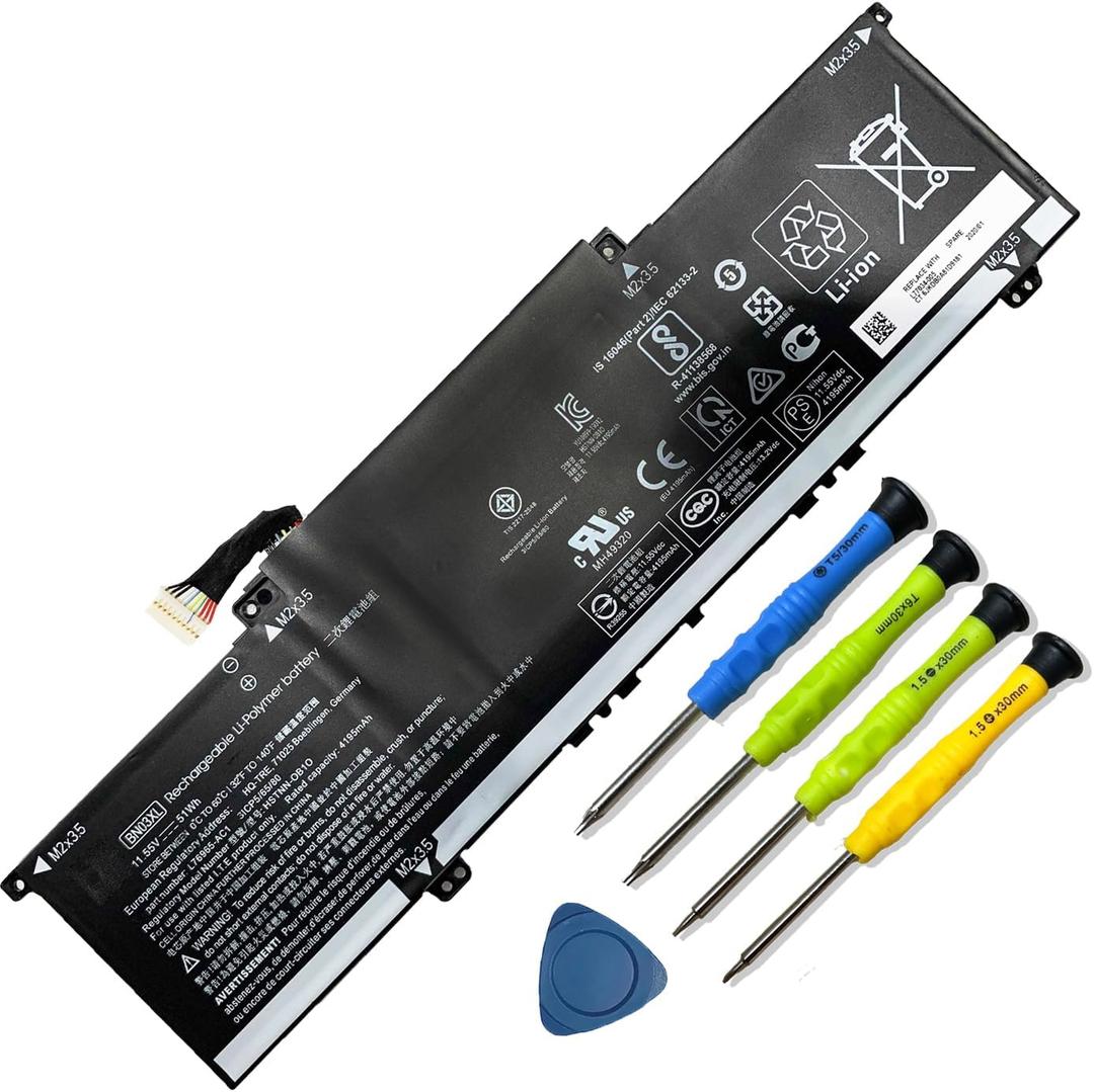 BN03XL L77034-005 Laptop Battery Replacement for HP Envy 13 13-ba 13-AR 13-AY Envy X360 15 2020 15-ED 15M-EE 15M-EE0013DX 15M-EE0023DX Series Notebook HSTNN-DB9N L76985-271 L77034-005 L73965-271
