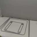 Seville Classics Large Commercial Heavy Duty Rolling Steel Frame Laundry Hamper Canvas Cart Bin, w/ Wheels for Hotel, Home, Closet, Bedroom (PATENTED), Gray, 18.1" D x 18.1" W