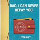 MTDXSJZB Funny Father’s Day Card For Dad Stepdad, Fathers Day Card For Him Husband, Father’s Day Gift from Son Daughter Kids, Good Gifts Idea From Son Daughter Baby Set of 2