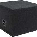 Atrend Bbox Car Pro Audio Speaker Enclosures 10” Single Vented Subwoofer/Speaker Enclosure High Grade MDF – Nickel Finish Speaker Terminals 18 Gauge Audio Cables - Improves Audio Quality, Sound & Bass