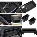 Center Console Organizer Compatible with 2020-2025 Mazda CX-30 Accessories, 3PC Armrest Tray, Secondary Storage Compartment Door Handle Storage Pocket Insert Accessories