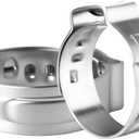 70 Pcs PEX Cinch Clamps, 1/2 (15-17.5mm) Adjustable Worm Gear Pipe, Stainless Steel Rings Pinch Clamps for PEX Tubing Pipe Fitting Connections