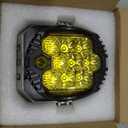 5 Inch 50W Amber Yellow LED Offroad Light, LED Driving Light Round Work Light Spot Flood Combo for Wrangler ATV Trucks SUV Pickup UTV 4x4, F150 - Pack of 1