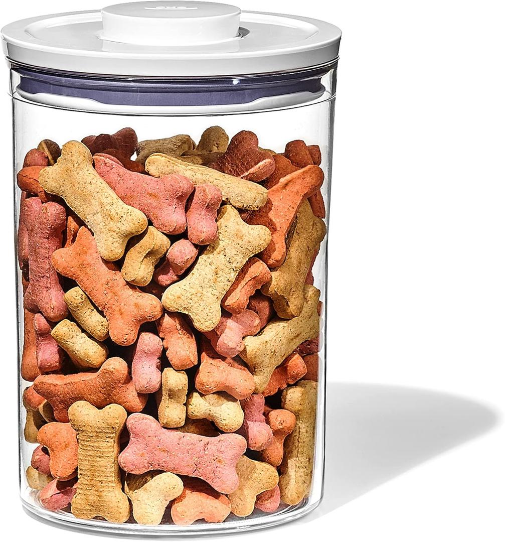 OXO Good Grips Pet POP Container  3.3 Qt/3.1 L |Ideal for up to 3lbs of Dog Food or 2.5lbs of Cat Food | Airtight Dog and Cat Food Storage Container | BPA Free