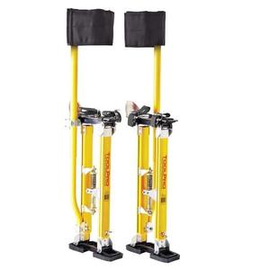 Professional Grade Adjustable Magnesium Drywall Stilts - for Drywall Installation, Painting, and More. (24-40 in. with Soft Straps)