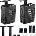 2pcs Upgraded Adjustable Aquarium Plant HolderFish Tank Plants Holder,Fish Tank Aquaponics Plant Cultivation and Aquarium Landscape Decoration with Hooks and Suction Cup(Black)