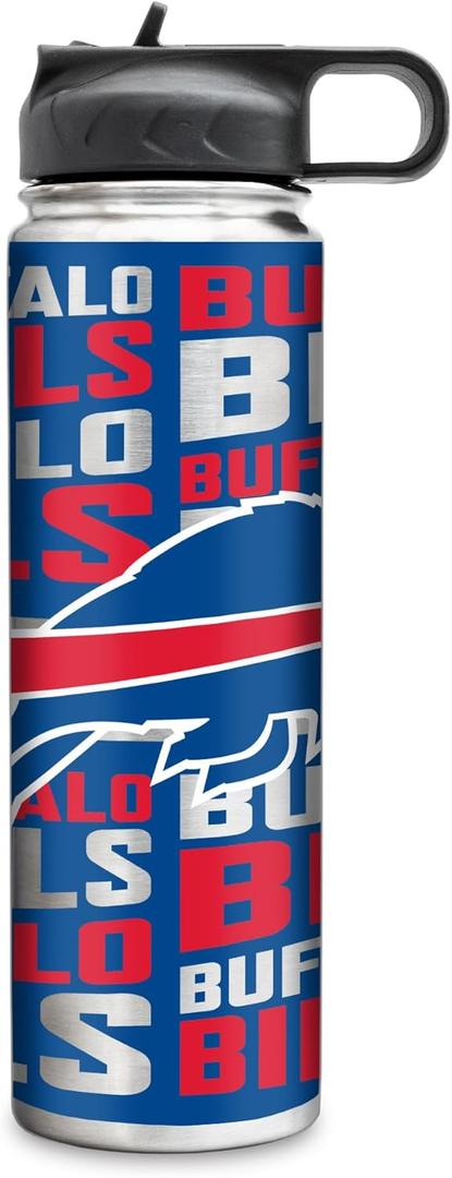 Rico Industries NFL Football Stainless Steel Tumbler with Lid - Great For Coffee, Tea, Water or Cocktails