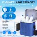 Cold Therapy Machine - Programmable Ice Machine for Knee After Surgery with Quiet Pump & Continuous Cold Flow, Portable Ice Therapy System for ACL, Meniscus & Knee Replacement, Cryotherapy Pain Relief
