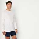 Amazon Essentials Men's Slim Fit Breathable Cotton Crew Neck Undershirts, Pack of 6 (X-Large, White Long Sleeve)