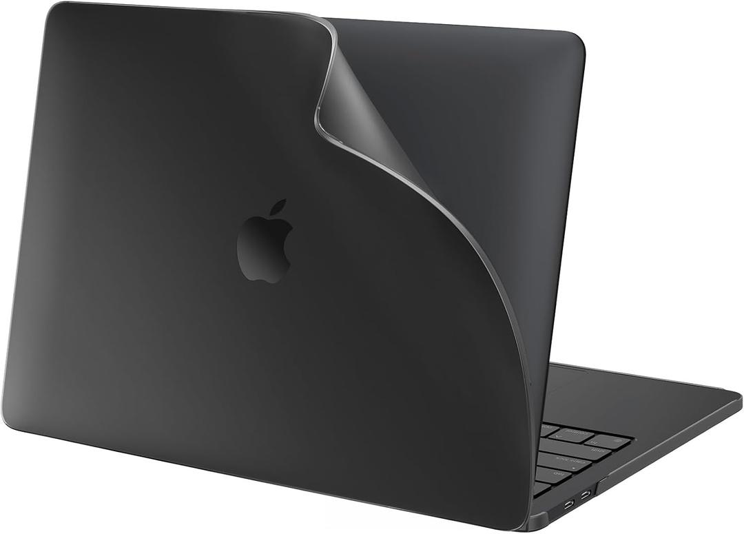 BlueSwan Flexible Case Compatible with MacBook Pro 13 inch M2 M1 2025-2017 Release A2338 A2289 A2251 A2159 A1989 A1706 A1708, Shatterproof PP and Matte Anti-Fingerprint Protective Case, Matte Black
