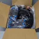 MIXC Greenhouse Micro Drip Irrigation Kit Automatic Irrigation System Patio Misting Plant Watering System with 1/4 inch 1/2 inch Irrigation Tubing Hose Adjustable Nozzle Emitters Barbed Fittings