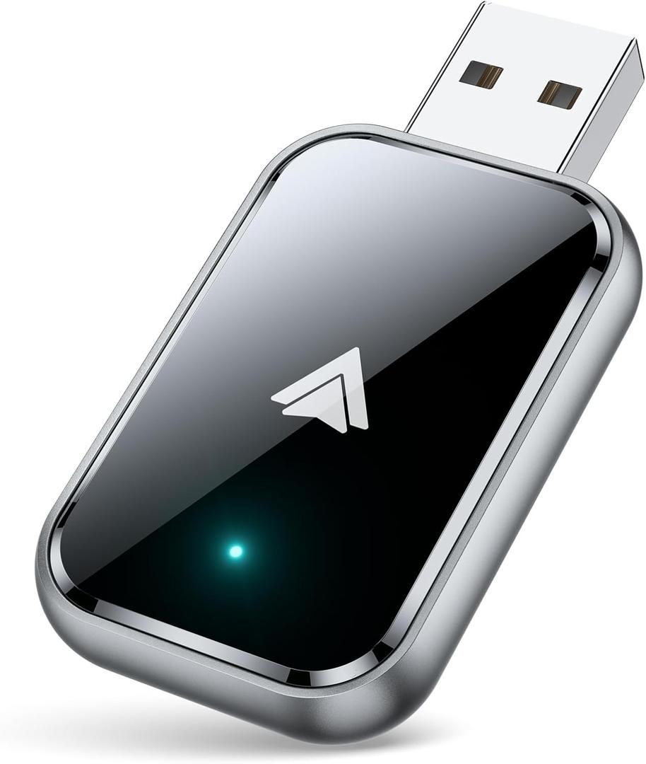 Wireless Android Auto Adapter, Convert Wired to Wireless Android Auto Adapter, Mini Size with Extension Cable USB & USB-C/Type-C, Stable Control & No Delay, No for iPhone