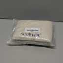 SUBRTEX Stretch Couch Arm Covers Set of 2, Checkered Sofa Arm Slipcovers, Anti-Slip Armrest Covers for Recliner and Armchairs, Pet Proof, High Stretchy, Hook & Loop Tape, Ivory