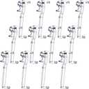 2.5 Inch Valance Clips Window Blind Clips Hidden Channel Clear Plastic Valance Retainer for Horizontal(12 Pieces)