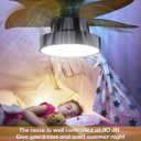 Ceiling Fans with Lights, 24 inch Remote Control Ceiling Fan, Flush Mount Low Profile Ceiling Fan Light, Large Airflow 5 Blades 6 Wind Speed Quiet Reversible 3 Color Temperatures Black