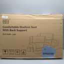 Wide Stadium Seats with Back Support, Exclusive Sofa Style Design Extra Thick Bleacher Chairs with Back and Cushion, 6 Reclining Positions - Ultimate Comfort for Sports Events (Grey, 22.5")