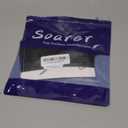 Soarer Black Ostrich Feather Trim - 1.5Ply 4-5Inch 2Yards Feathers Fringe Trim for DIY Sewing Clothing,Jewelry,Halloween Home Party(1.5ply-Black)