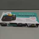 Swanoo Stroller Caddy Organizer With Cup Holder, Non Slip Straps Bag for Phone, Pet Stroller Accessories, Universal Fits Uppababby Vista v2 Wonderfold Wagon, Doona and More (Black)