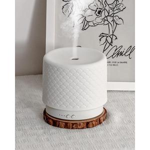 Essential Oil Diffuser - 280ml Ceramic Diffuser for Large Room & Commercial Use, 2.4MHz Aromatherapy Diffuser with Cool Mist Humidifier & Night Light, Ideal for Bedroom, Office, Yoga, Spa, Gifts