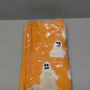 Breling Halloween Ghost Table Runner Jacquard Cute Ghost Halloween Dinner Table Runner Fall Autumn Kitchen Dining Decoration for Kitchen Farmhouse Holiday Party Home Decor 13x72 Inch(Orange)