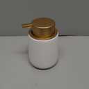 Soap Dispenser Ceramic with Easy-to-Press Pump Hand Lotion Liquid Dispenser for Shampoo Bathroom Kitchen 12 oz