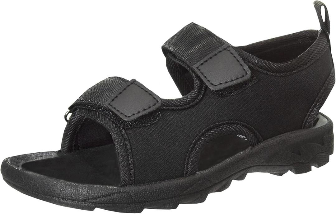 Beverly Hills Polo Club Boy's Sports Active Sandals Open Toe Athletic Summer Shoe (4 Big Kid, Black)