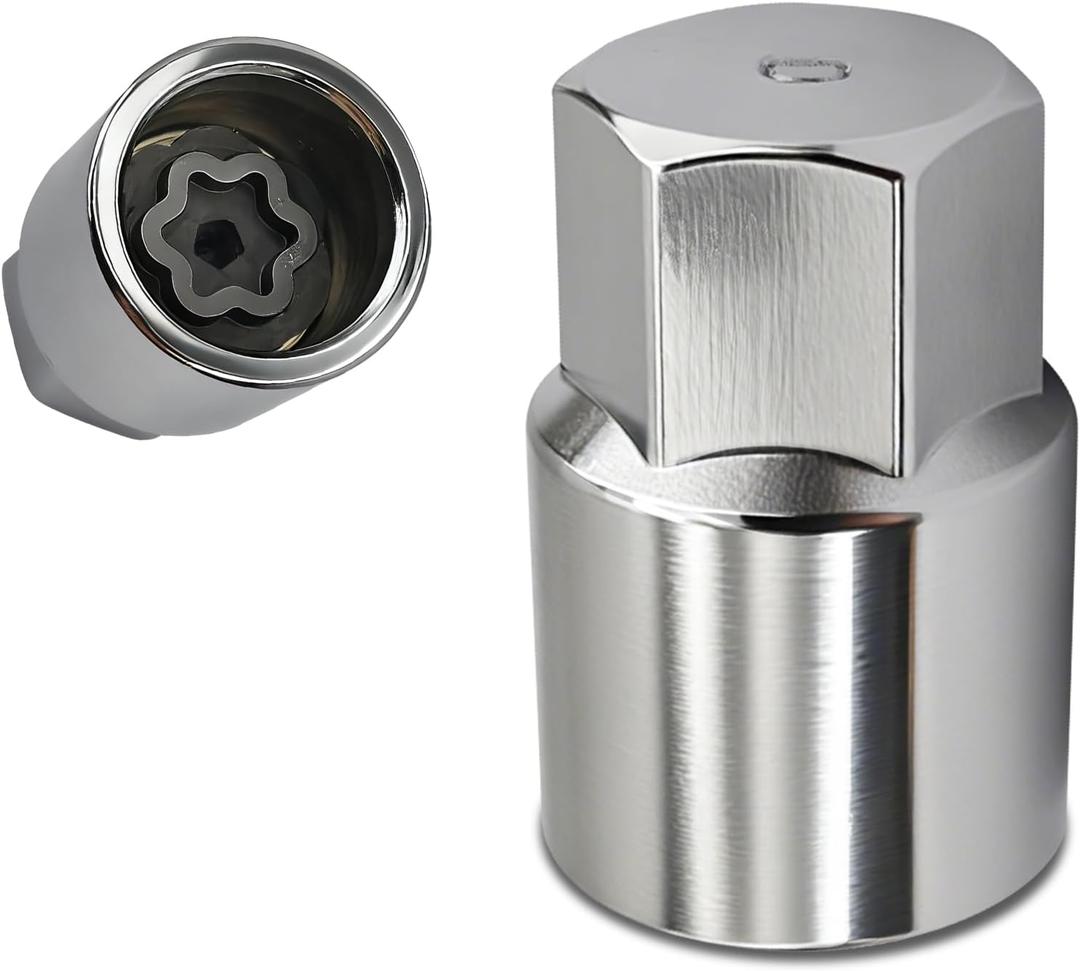 D-Wheel Locking Nut Removal Tool, Lug Nut Key, Lost Lock Nut Key Replacement for Car Tire Wheel Dismantling Maintenance, Anti-Theft Lug Nuts Socket Remover Compatible with Toyota, Lexus
