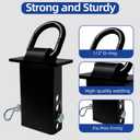 4PCS Heavy Duty Adjustable Stake Pocket D Ring Tie Down Anchor with 1/2" Hitch Pin Fit for Flatbed Trucks and Trailers with Standard 2" x 4" Stake Pockets,16200LBS