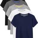 5 Pack Boys Shirts Cotton Short Sleeve T-ShirtsBoys Summer Tops Clothes