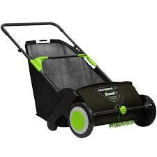 Earthwise LSW70021 21-Inch Width Leaf & Grass Push Lawn Sweeper, Black Earthwise LSW70021 21-Inch Width Leaf & Grass Push Lawn Sweeper, Black