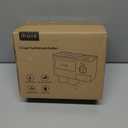 iHave Toothbrush Holders for Bathrooms, 2 Cups Toothbrush Holder Wall Mounted with Toothpaste Dispenser - Large Capacity Tray, Cosmetic Drawer - Bathroom Decor & Bathroom Accessories (White)