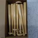 Mudder 12 Pack Baseball Stand Baseball Holders Balls Display Wooden Display Stand Holder Centerpieces for Tables for Sports Lover