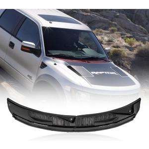 Windshield Wiper Cowl Panel Grille Compatible with Ford F250 F350 F550 Super Duty 2017-2022 Front Window Cover Insert Panel OE Number #HC3Z-25022A68-AAHC3Z-25022A69-AA